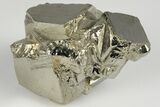 1.5" Shiny, Cubic Pyrite Crystal Cluster - Peru - #202920-1